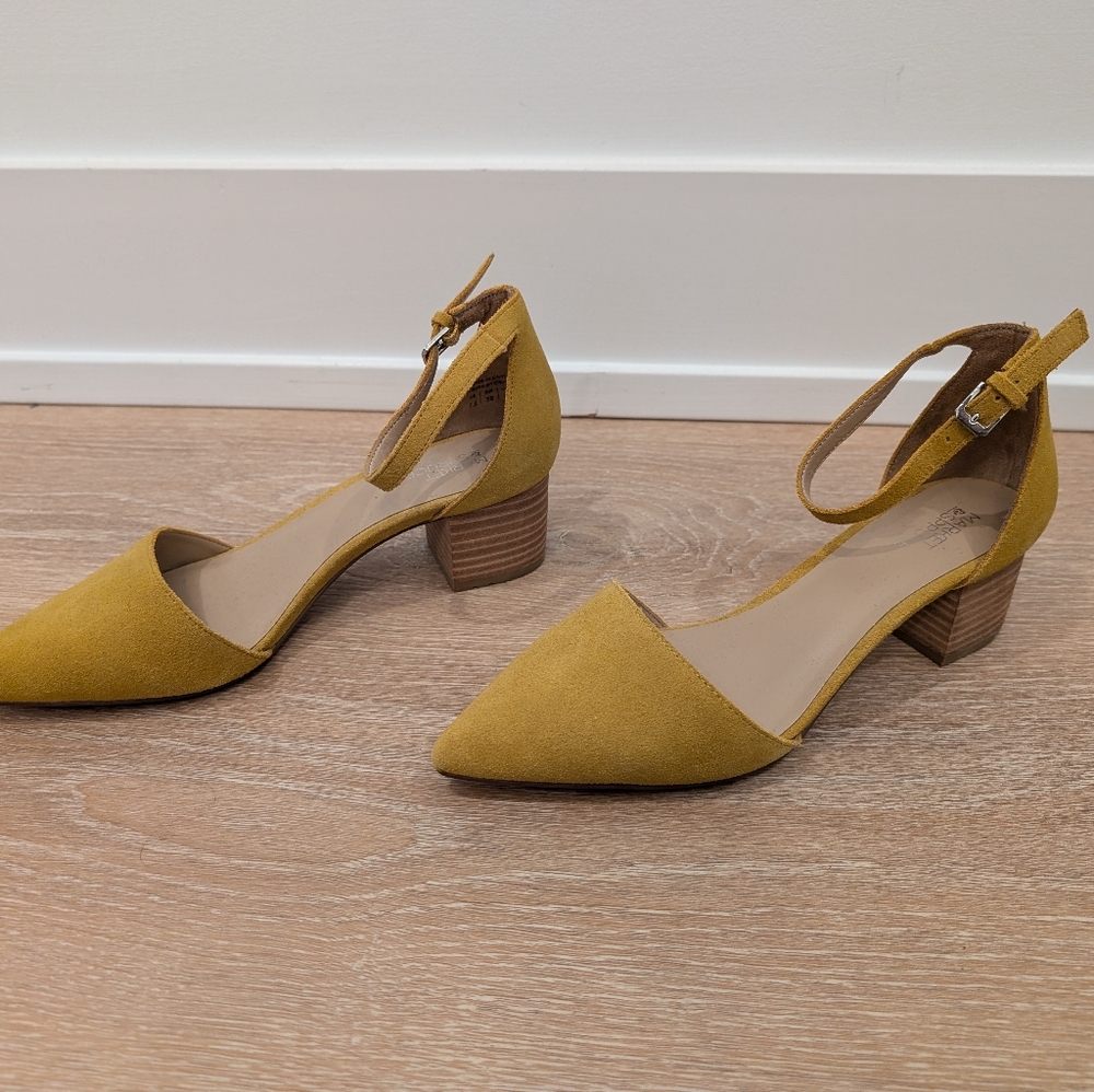 Market & Spruce Madison Suede Ankle Strap Heel Size 7.5 - Picture 5 of 14